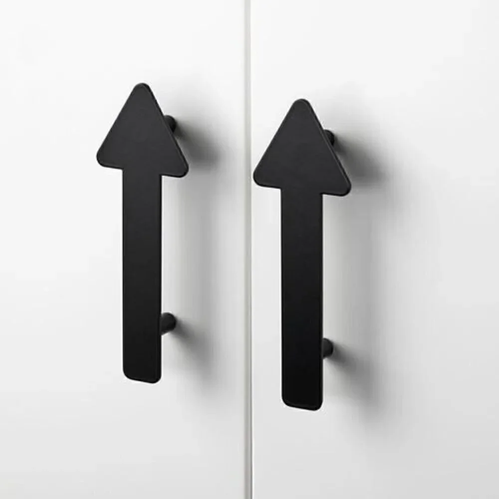 x6 IKEA Jarnsparv Handles Black Arrow 2022 Drawer Cabinet Arrows 5 9/16
